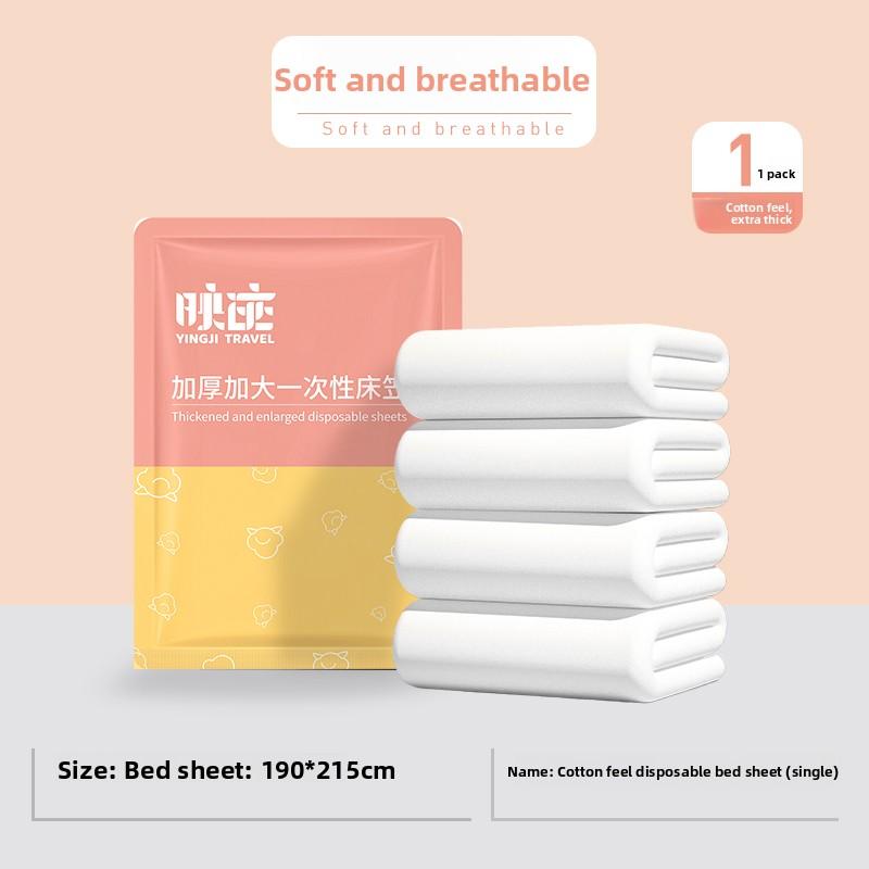 Disposable Bedding Cover Single Person Hotel Travel Cotton Dustproof Protective Cap Thiened Pure Cotton Hygienic eet