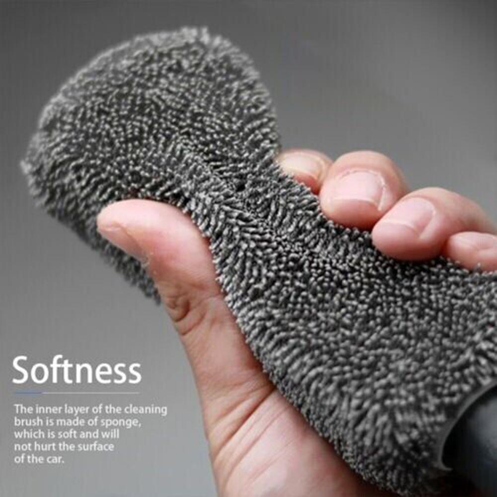 1/2/5Pcs Car Wash Brush Microfiber Tire Scrubber Wheel Rim Cleaner Brush Washing Wheels Brush Trunk Motorcycle Dust Remover