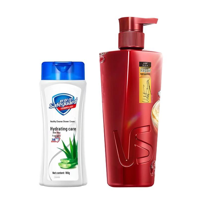 

Safeguard Aloe Shower Gel & Vidal Sassoon Shampoo Duo Set