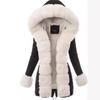Cotton clothes Winter women's clothing Warm jacket Hooded coat Sweater collar cotton coat