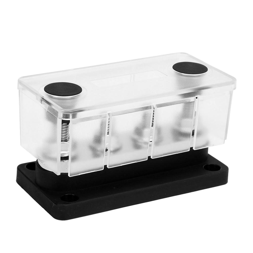 Stromverteilerblock M8 Schraube 4 Klemmen Sammelschiene DC 12V‑48V 300A für Automobil Boot
