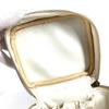 CHANEL A01998 logo vanity Bag Vanity Pouch Hand Bag Caviar Leather White