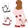 Bondage Handcuffs Thigh Cuff Sex Toy Set Sexy Adult Female Open Leg Hand Restraint Sextoy Kits Eye Patch Waist Strap System