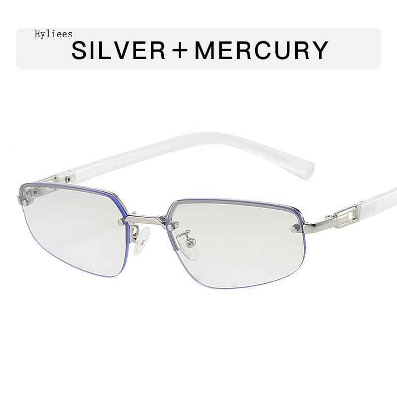 

Vintage Allopy Square Y2K Sunglasses for Women New Fashion Silver Gradient Hip Hop Sun Glasses Ladies Sexy Shades Driving