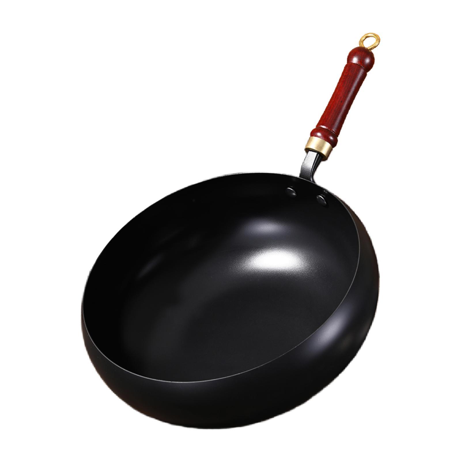 Non Stick Fry Pan Long Handle No Coated Multifunctional Cooking Pot for Home