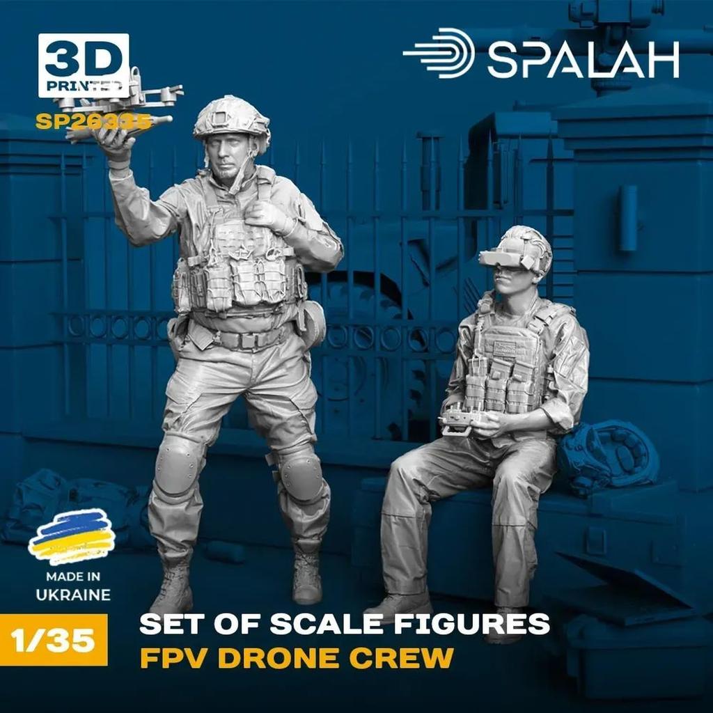 Sparach FPV Drone Crew Resin Kit SPU26335 1/35 (2-Piece Set) (People)