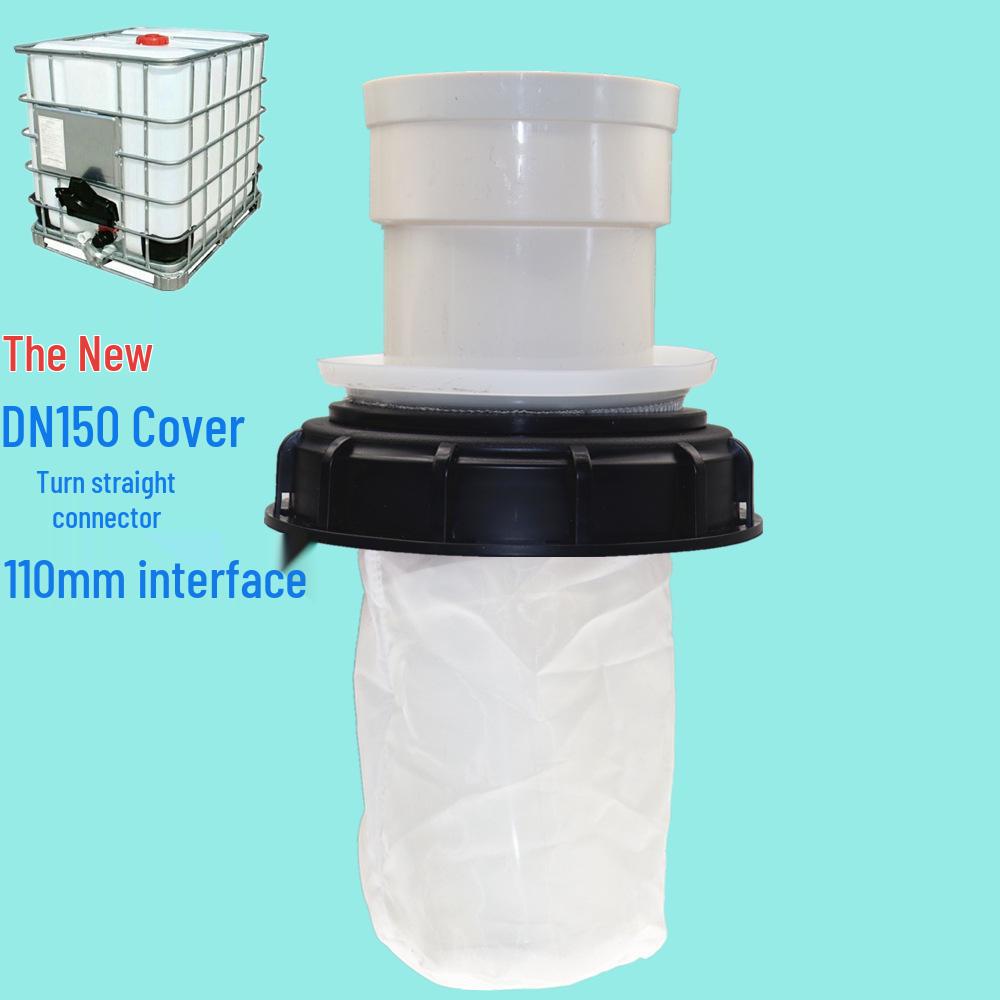 IBC Ton Barrel Plastic Lid with Filter Screen, 163mm/245mm, DN150