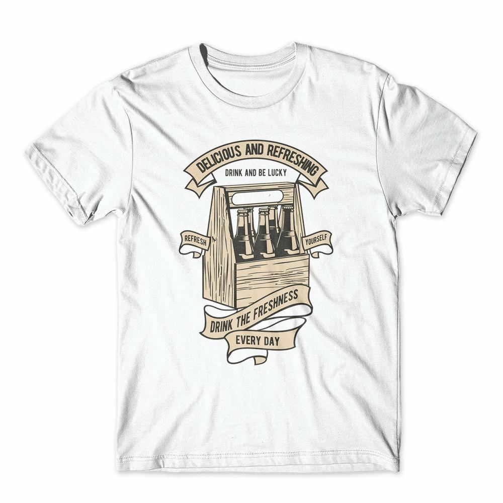 

Drink The Freshness T-Shirt 100% Cotton Premium Tee NEW M