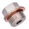 Sensor Adapter M18x1. To 1/8NPT Thread Exhaust Water Temperature Sensor Fitting with Gasket