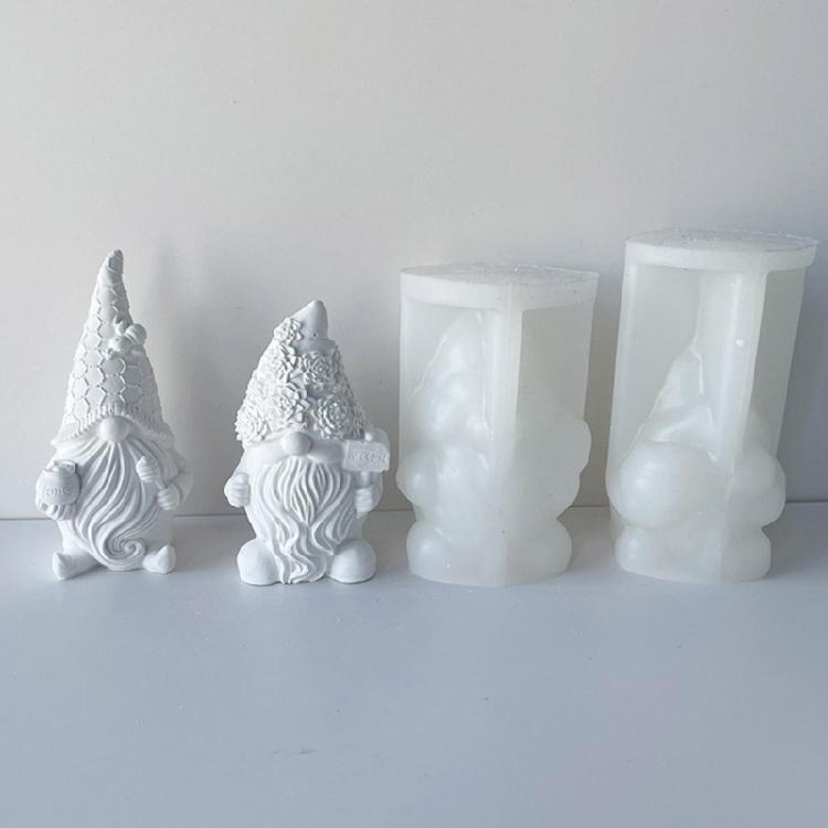 Epoxy Dwarf Plaster Mold for Soap Gnome Resin Molds Christmas Home Decoration