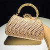 2025 New Luxury Fashion Diamonds Women's Handbags Full Rhinestone Design Party Evening Clutch Bag Lady Wedding Shoulder Bags
