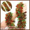 Christmas Ornaments Garland Multicolored Metallic Garland Glitter Leaf Garland Hanging Decoration for Christmas Tree Decoration