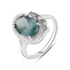 London Blue Topas Silberring 3.365ct (2127383) 3,74 gr. 925 Proben
