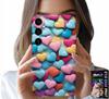 Etui Do Samsung Galaxy S23 Fe - Kolorowe Serca Możliwość Personalizacji