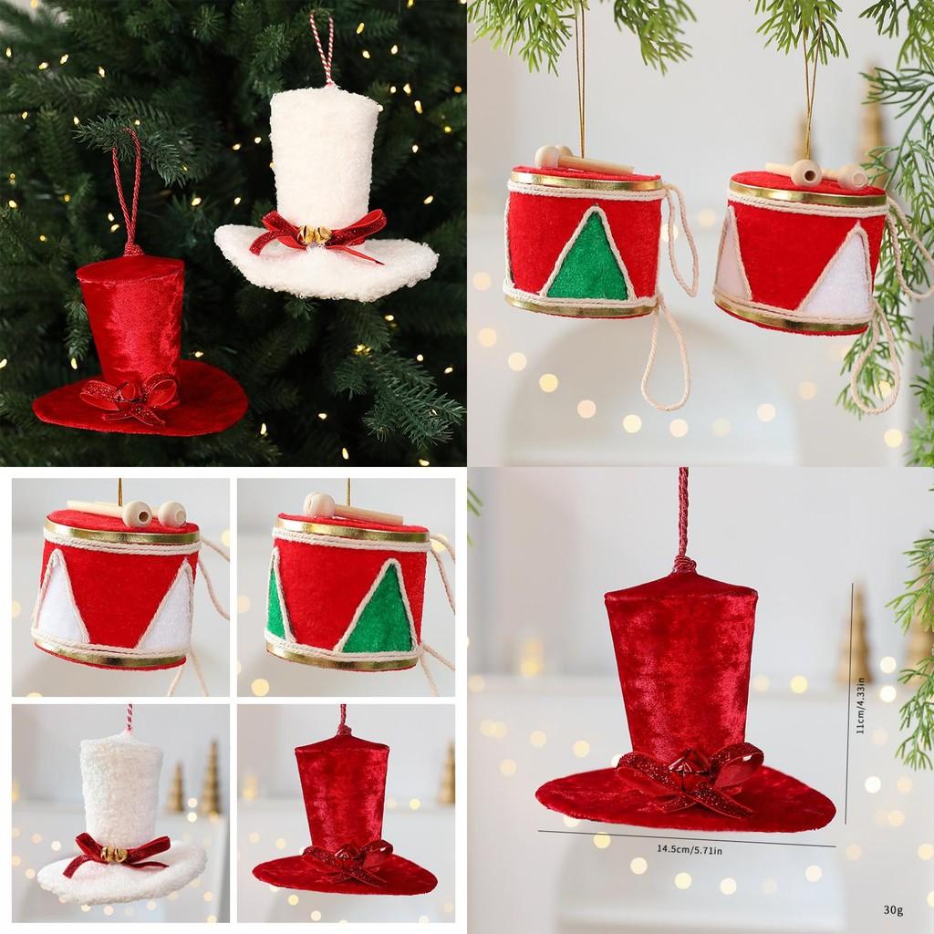 Christmas Tree Ornament With Drum And Hat Decor For Holiday Festivities