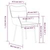 VidaXL Chaises de salle à manger 2 pcs Vert foncé Velours 344822
