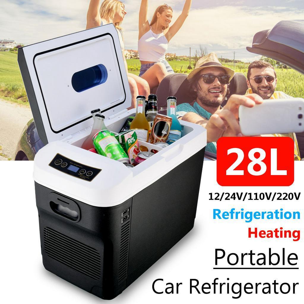 70W 28L Home/Car Use Refrigerator Ultra Quiet Car Refrigerators Freezer Cooling Heating Box Fridge Fishing Camping