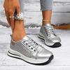 Fashion Women's Sneakers 2025 New Fashion Flat Women's Shoes Vulcanized Casual Sneaker Woman Lace Up Women Sneakers Tenis Feminino