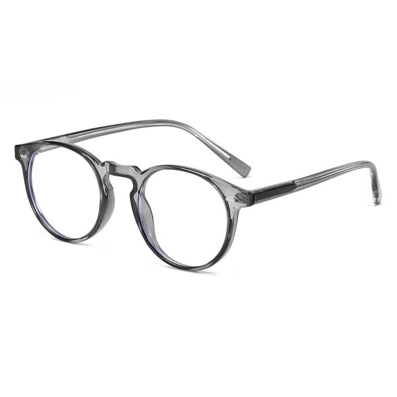 TR90 Blue Light Blocking Round Eyeglasses for Women Men Students Prescription 0 to -6 0 Nearsighted Optical Glasses