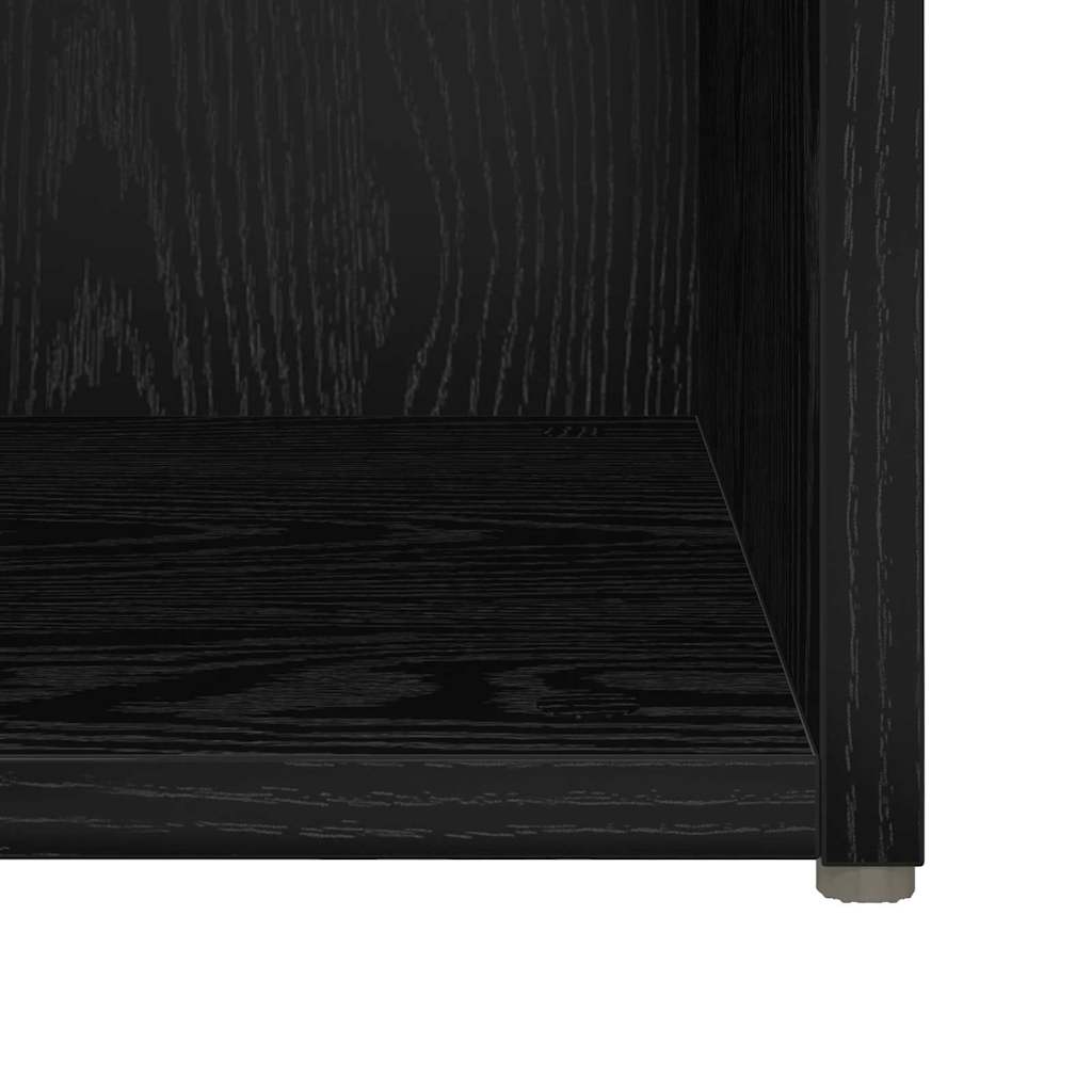 TV Cabinet Set 6 Pcs Black Oak Effect Particleboard