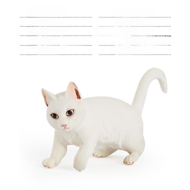 Set Jucării Pisoi Alb-Negru pentru Copii - Ornamente Model Pisică Rurală Chineză