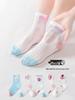 Kids' Spring-Summer Breathable Cartoon Cotton Mid-Calf Socks