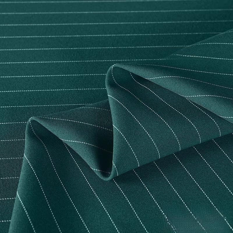 100/300/500cm Vertical Stripe Fabric Wrinkle Resistant Drapable Professional Suits Pant Dresses Office Apparel Textile Fabric