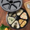 FUSHUI Rice Ball Rice Ball Rice Ball Onigiri Press Triangular Rice Ball Lunch Case Maker, Mold, 6-Hole Mold, Mold, Onigirazu, Mold, Mold,