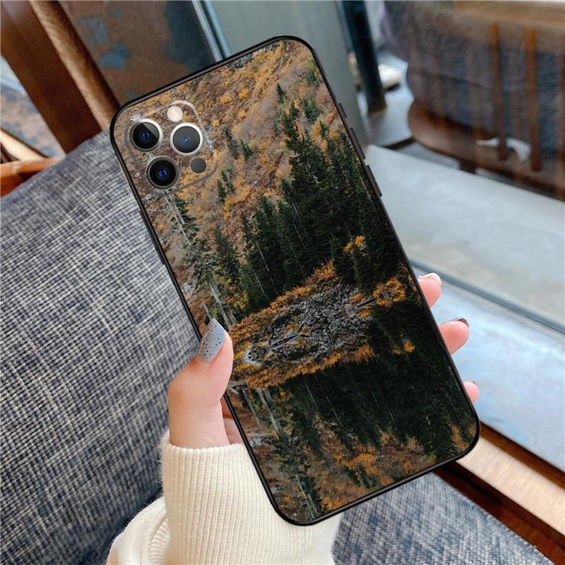 Mountain Phone Case For iPhone 16 14 13 12 11 15 Pro Max 12 13 mini XR 15 16 Plus 16e Cover Shell