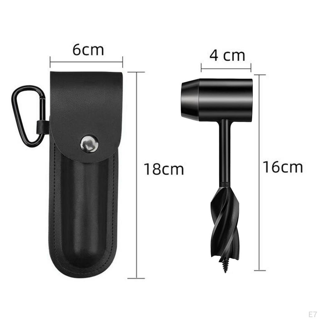 Bohrer Überlebensschlüssel Manuelles Werkzeug Stempel Schraube für Camping Outdoor Wandern