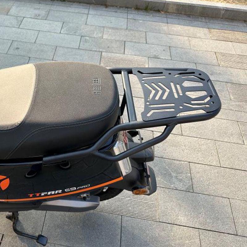 Yadea E6 Electric Scooter Rear Rack: Carbon Steel Bracket for Tail Box & Cargo.