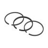 3Pcs Air Compressor Piston Ring 42mm Metal 3P Accessory Replacement Part Set Kit for OTS
