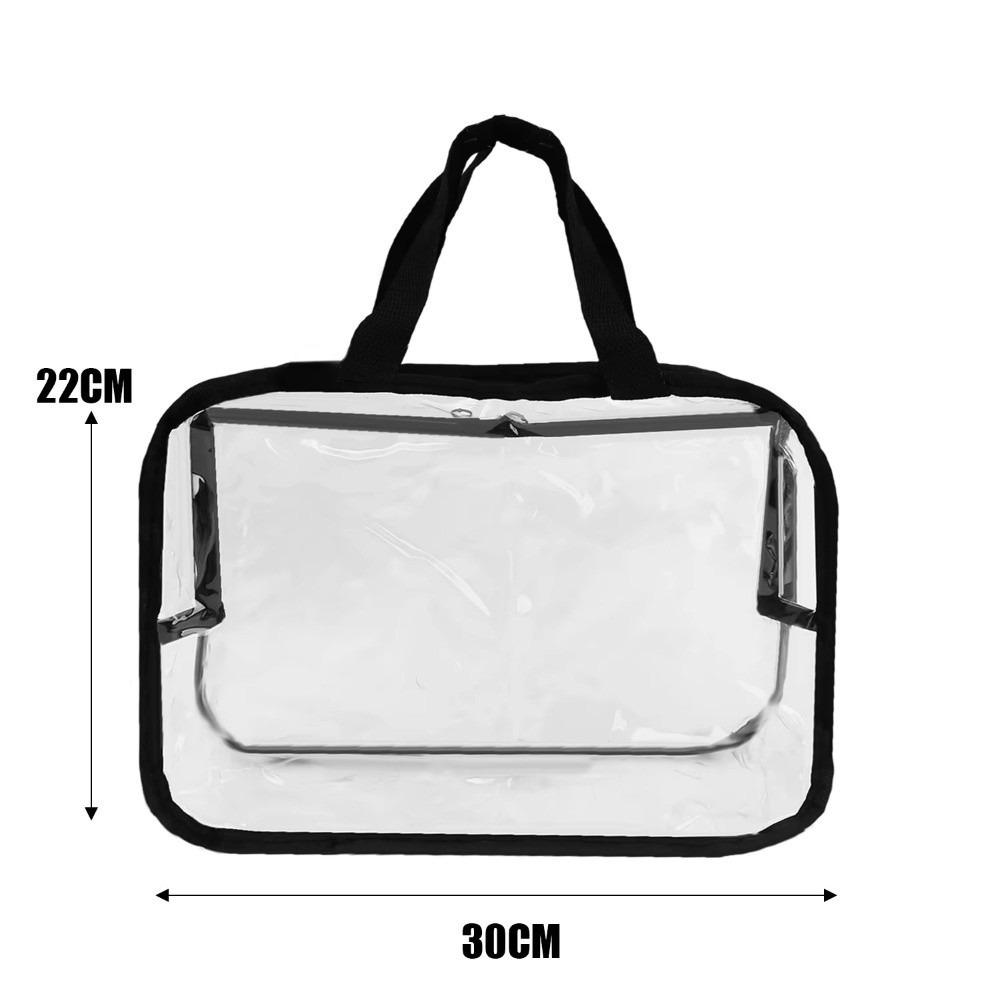 PVC Toy Storage Bag Large Capacity Waterproof Makeup Storage Bags with Zipper Reusable Clear Organizer Bag