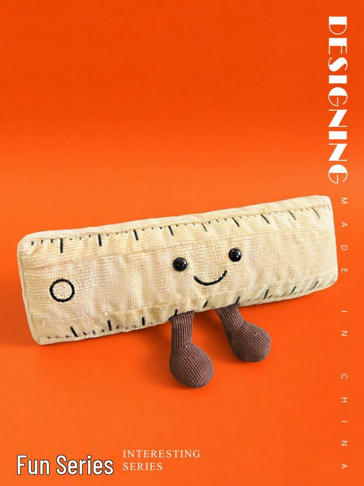 Coconut Doll Pencil Ruler Plush Toy & Teddy Bear Pencil Case - Children's Gift.