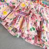 Blumendruck Kinder Mädchen Kuchen Röcke für Kinder Sommer Tutu Ballkleid Rock Baumwolle Kleinkind Kostüm