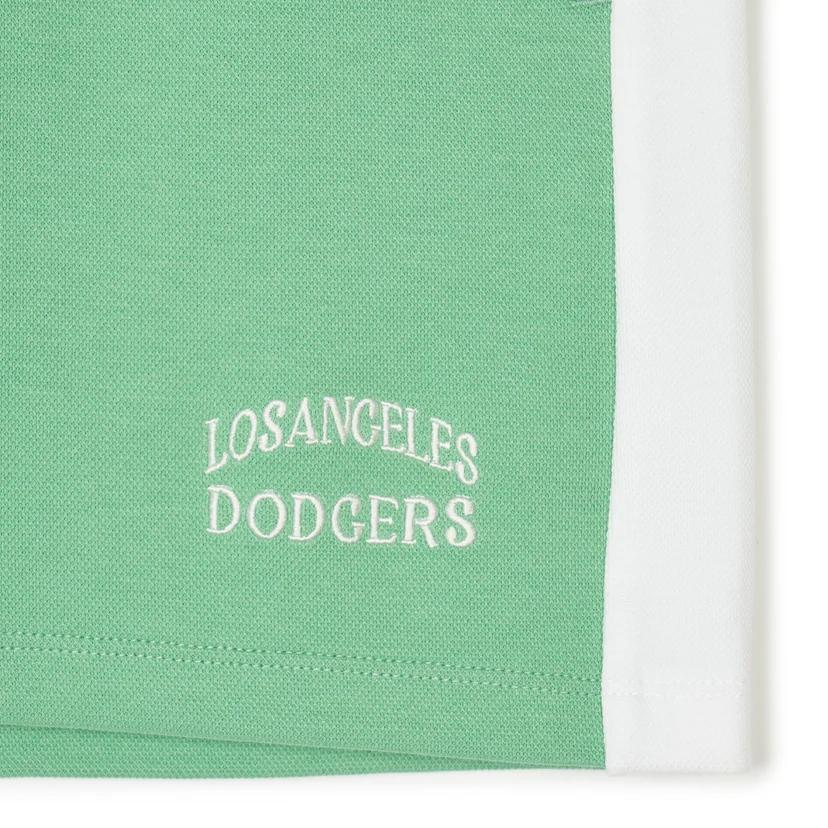 New MLB Varsity LOS ANGELES DODGERS Casual Shorts Women's Green 3FSPV0243-07GNM