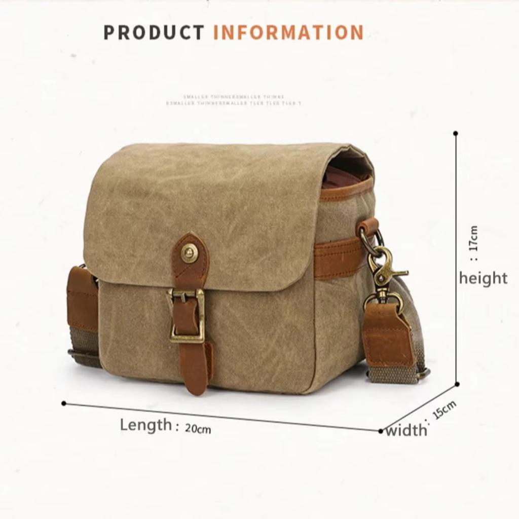 Profesionální brašna messenger pro DSLR fotoaparát, voděodolná crossbody taška přes rameno pro Canon, Nikon, Sony s polstrovanou přihrádkou