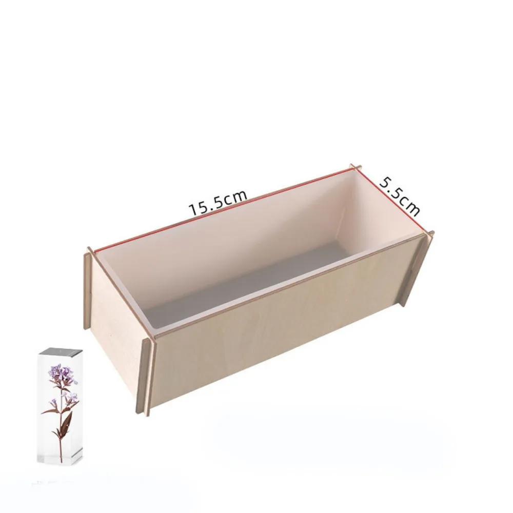 

2026 Latest Model Rectangle Silicone Molds 3D Epoxy Resin Cuboid Cube Moulds Deep Casting Wooden Support Insect Wedding Gift