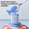 Creative Whale-Shaped Toilet Brush with Soap Dispenser Wall-Mounted Easy-Clean Bathroom Accessory