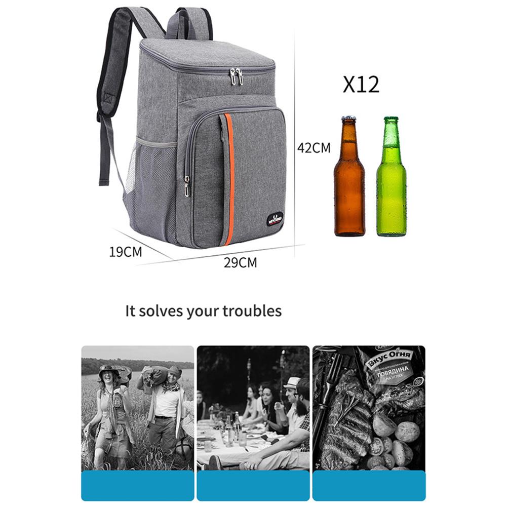 Tragbare isolierte Tasche Multifunktional Auslaufsicher Outdoor Picknick Frischhalte-Rucksack Kühltasche