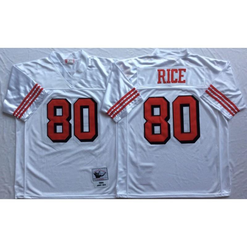 San Francisco 49ers Retro Embroidered NFL Football Jersey Men Women Cotton Blend Sportswear Training Casual Wear