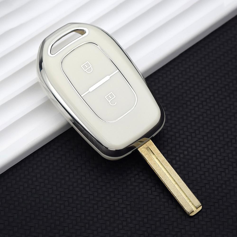 2 Button TPU Car Remote Key Fob Cover for Renault Kwid Traffic Symbol for Dacia Sandero Logan Duster 2016 2017 2018 Case Shell