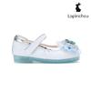 Tradhus Sky Blue Butterfly Glitter Kids Shoes Elena Du Mary Jane