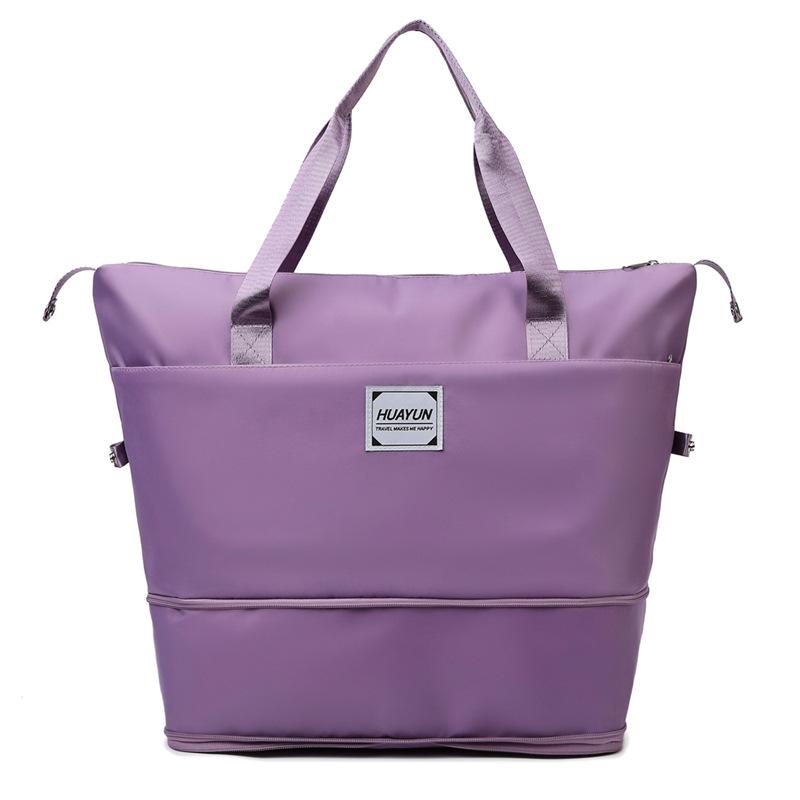 Large capacity portable sports fitness bag dry and wet separation yoga bag short business trip foldable travel bag luggage bag