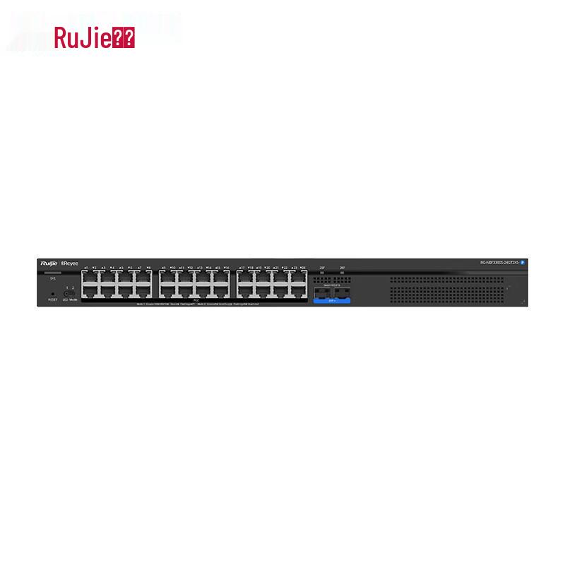Управляемый коммутатор Ruijie RG-NBF3300S-24GT2XS-P, 24 порта Gigabit PoE