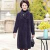 Warm Winter Faux Fur Coat Long Loose Overcoat Women Lapel Jacket Female Thick