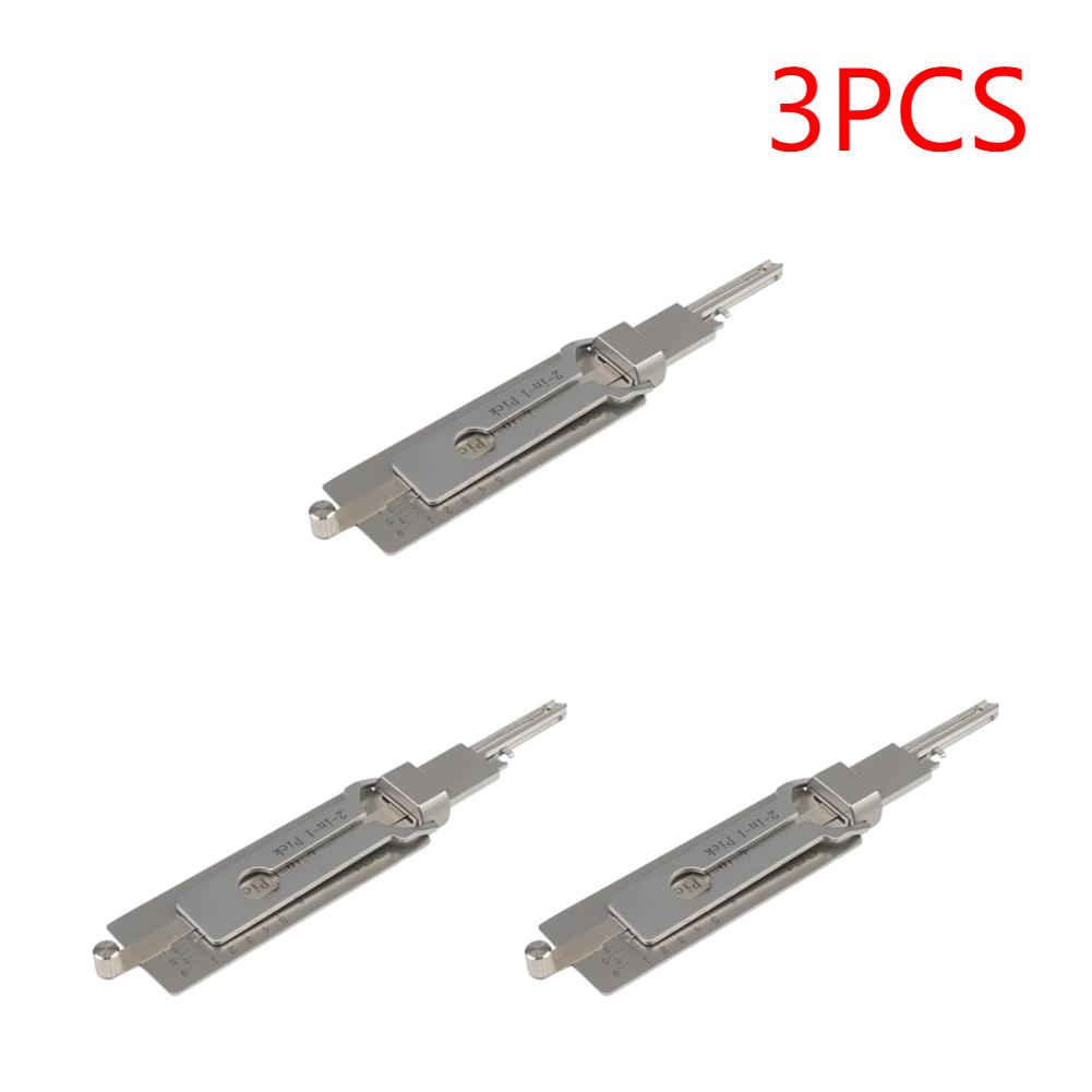 1-5 pezzi SS001 Decodificatore Chiavi Acciaio Inossidabile Chiave Serratura Gancio di Precisione Set di Grimaldelli Strumento di Manutenzione Riparazione Ingegneria di Sblocco Multi-fu