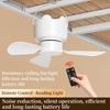 Compactly DC5V Hanging Fan Remote Operated 3Wind Gears Ceiling Fan Quiet Cooling For Home Camping Bed Tent Space