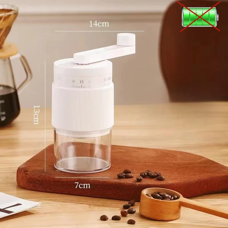 

Портативная электрическая кофемолка для кофейных зерен, небольшая ручная кофемашина с 30 регулируемыми настройками для дома, путешествий, кемпинга