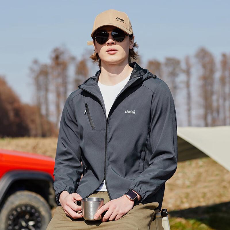 JEEP Men's Sporty Casual Hooded Jacket